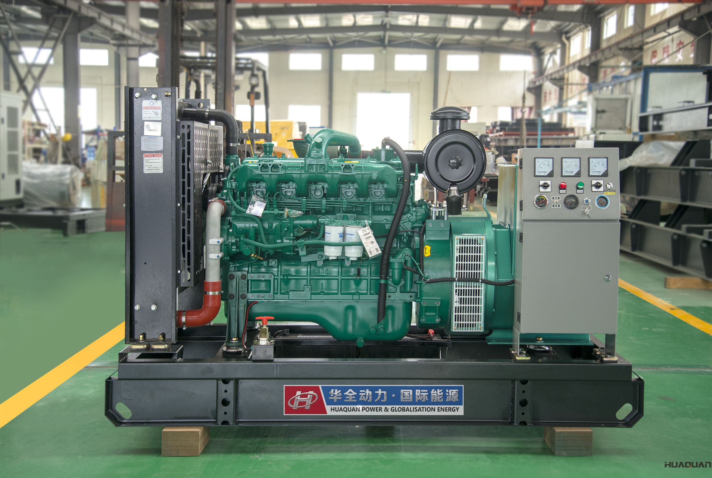 2018年4月27日華全動力一臺80kw自動化發電機組發往江蘇