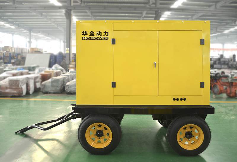 一臺12.5kw移動靜音拖車柴油機(jī)組于4月11日發(fā)往山東